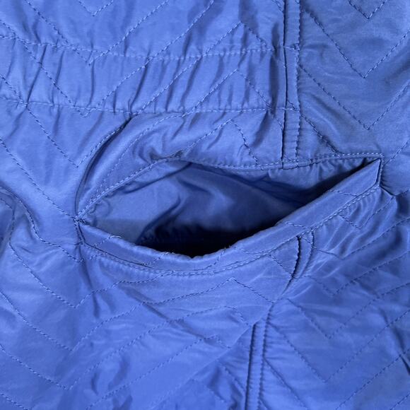 Blue Mountain Vest Women's 3X Blue Quilted Fleece Lined Pockets Cinched Waist - Picture 2 of 8